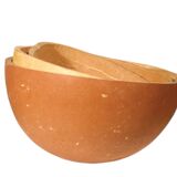 Set of 3 half gourds, sourced from West Africa, 24 – 27 – 30cm.