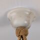 Timeless Art Deco pendant lamp in carved alabaster with black veins, 1920s