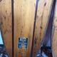 Paire de ski nautique en bois reflex vintage 1969