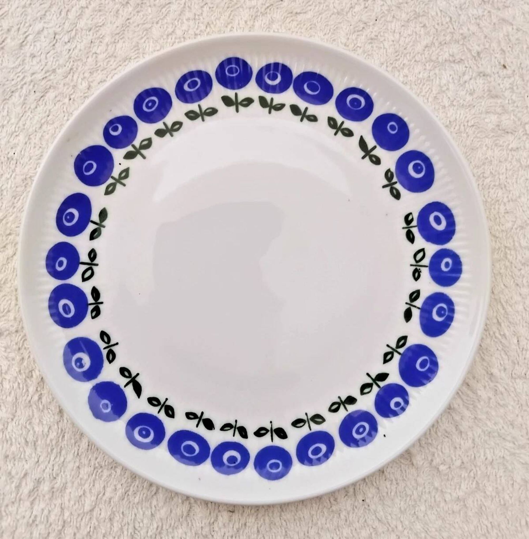 Set of 4 Vintage Dessert Plates D: 16 cm 1970s