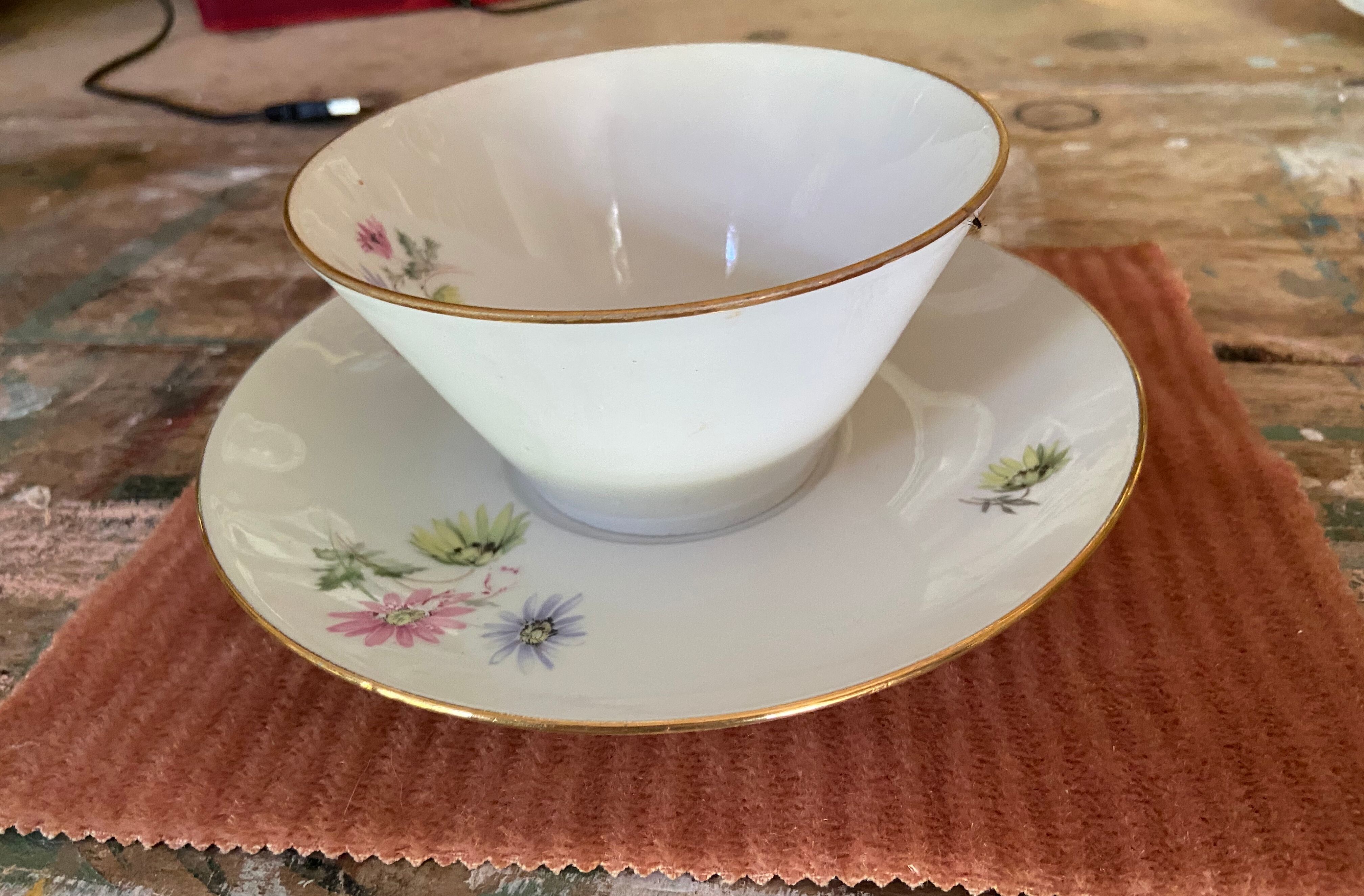 Limoges porcelain tea cup