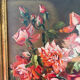 Bouquet of roses, oil on framed panel