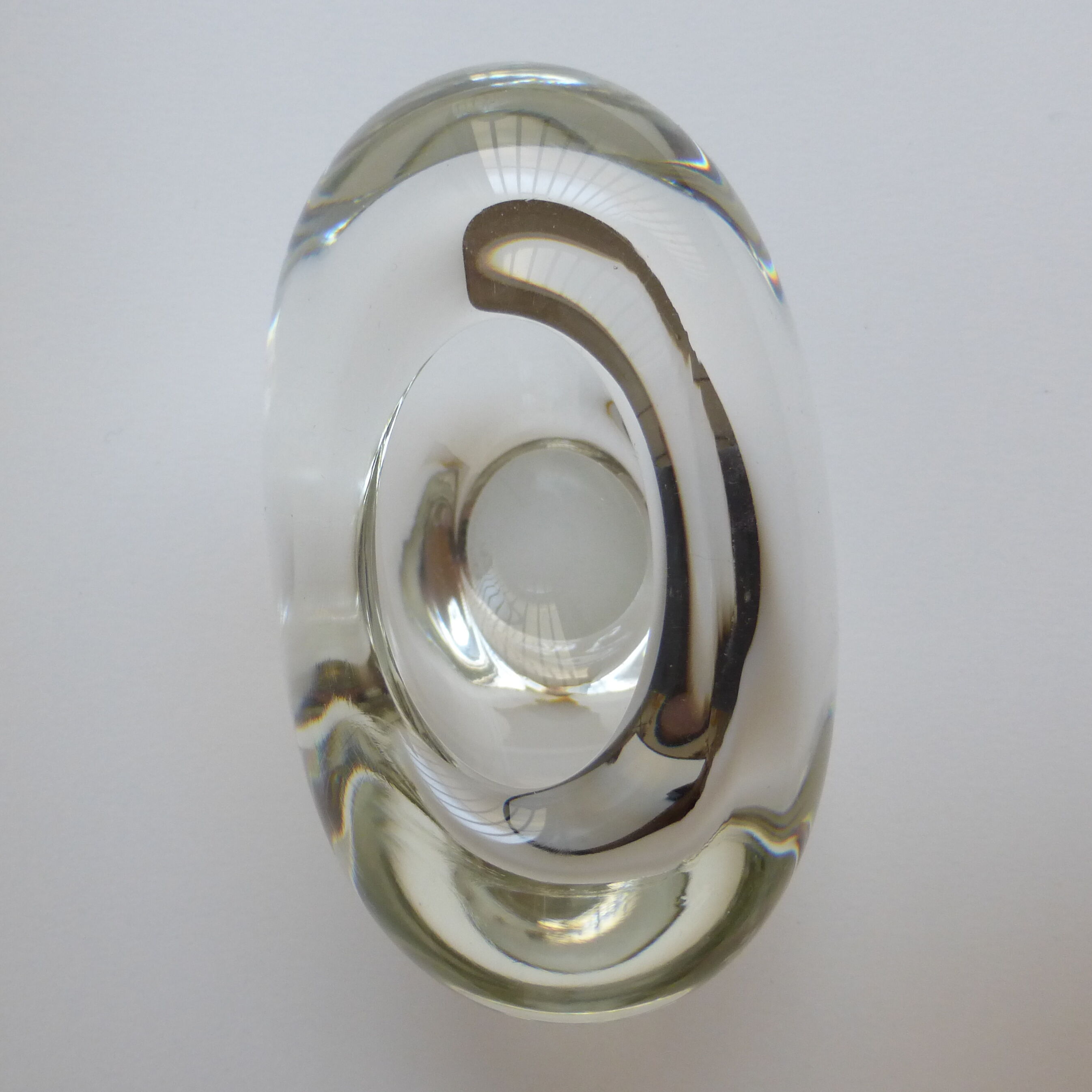 Vase Menuet blown glass Holmegaard 1950