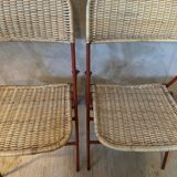 Set of 3 rattan chairs