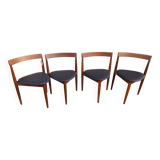 4 Hans Olsen "roundette" chairs by Frem Rolje 1960