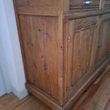 Old Parisian sideboard in raw wood