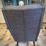 Fauteuil à grand dossier en tissu