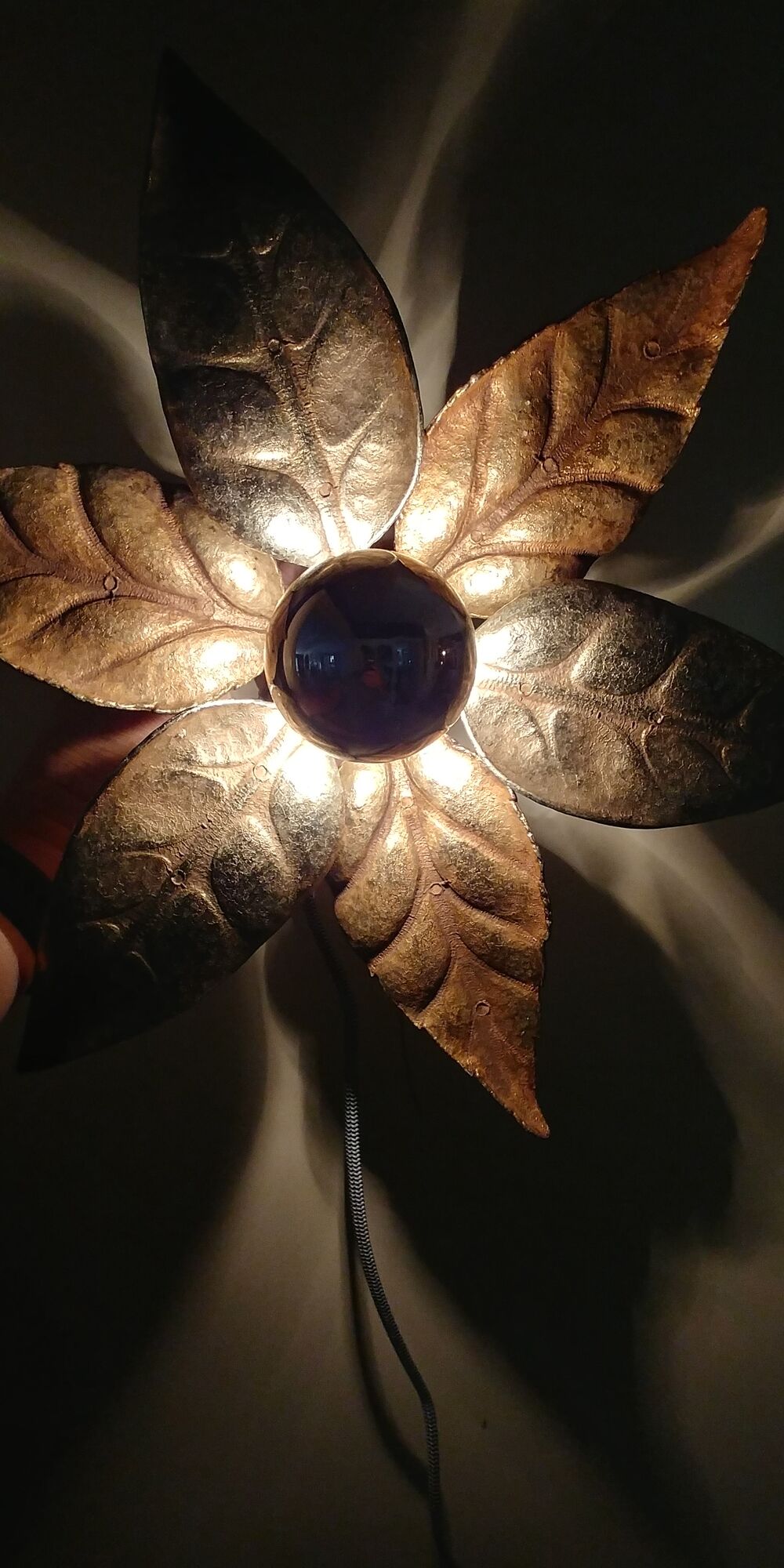 Set of 3 mid-century wall lights by Willy Daro, 1970