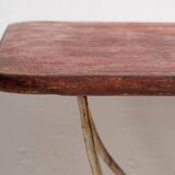 Antique red garden table (c.1920)