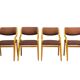 Set of chairs by Ludvík Volák for Dřevopodnik Holešov, Czechoslovakia, 1970s