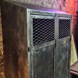 Old riveted workshop cloakroom