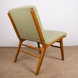 Set of 3 Danish armchairs, laminated beech and mahogany, model AX, Peter Hvidt.