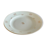 Hollow dish and pie dish pattern golden knots Sarreguemines
