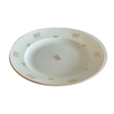 Hollow dish and pie dish pattern golden knots Sarreguemines
