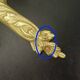 Pair of Louis XVI style tassel sconces, early 1900s - bronze & glass