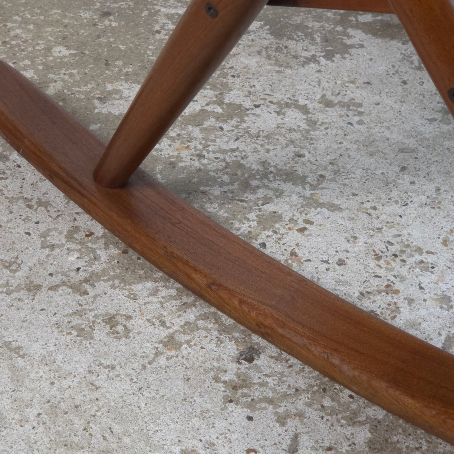 Frank Reenskaug, Bramin Møbler rocking chair Danish teak 60s