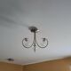 Osiris brass chandelier with 3 LED lights