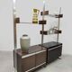 Vintage modular bookcase cabinet Michel Ducaroy Ligne Roset 1970