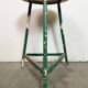 Green Industrial Workshop Stool, 1960s