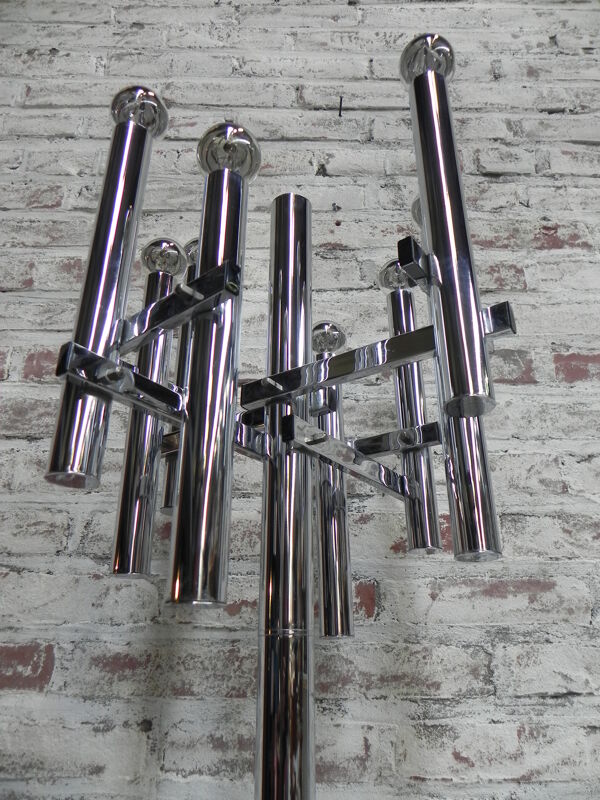 Lampadaire torchère avec 8 points de lumière