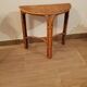 Rattan half-moon console