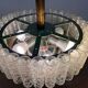 XL design midcentury glass chandelier by Doria, 1960s / Germany