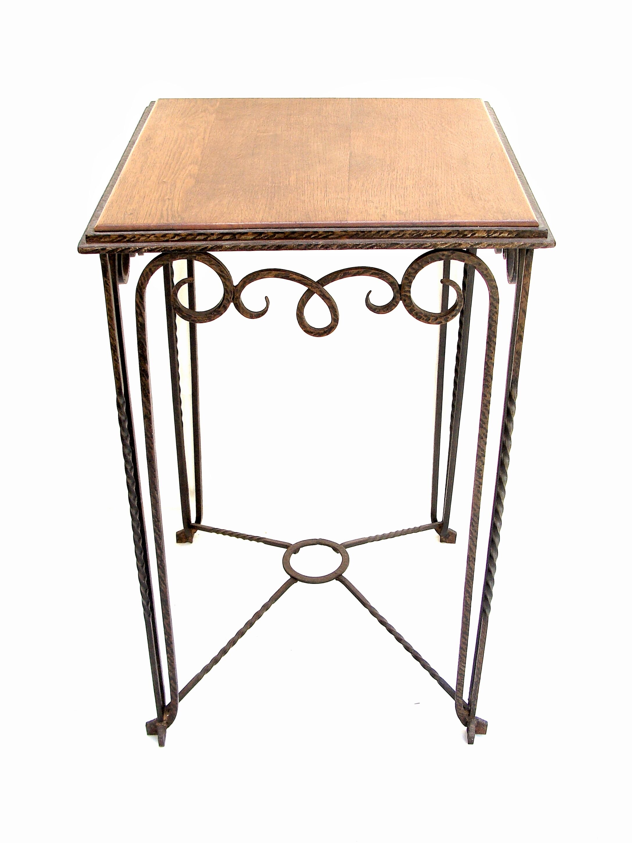 Art Deco console wood and metal