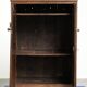 Antique oak farmhouse cupboard from the 17th century with original fittings