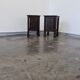 Vintage oak stools made in Worpswede Germany