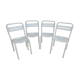 Set of 4 Metal Bistro Chairs Tolix T2
