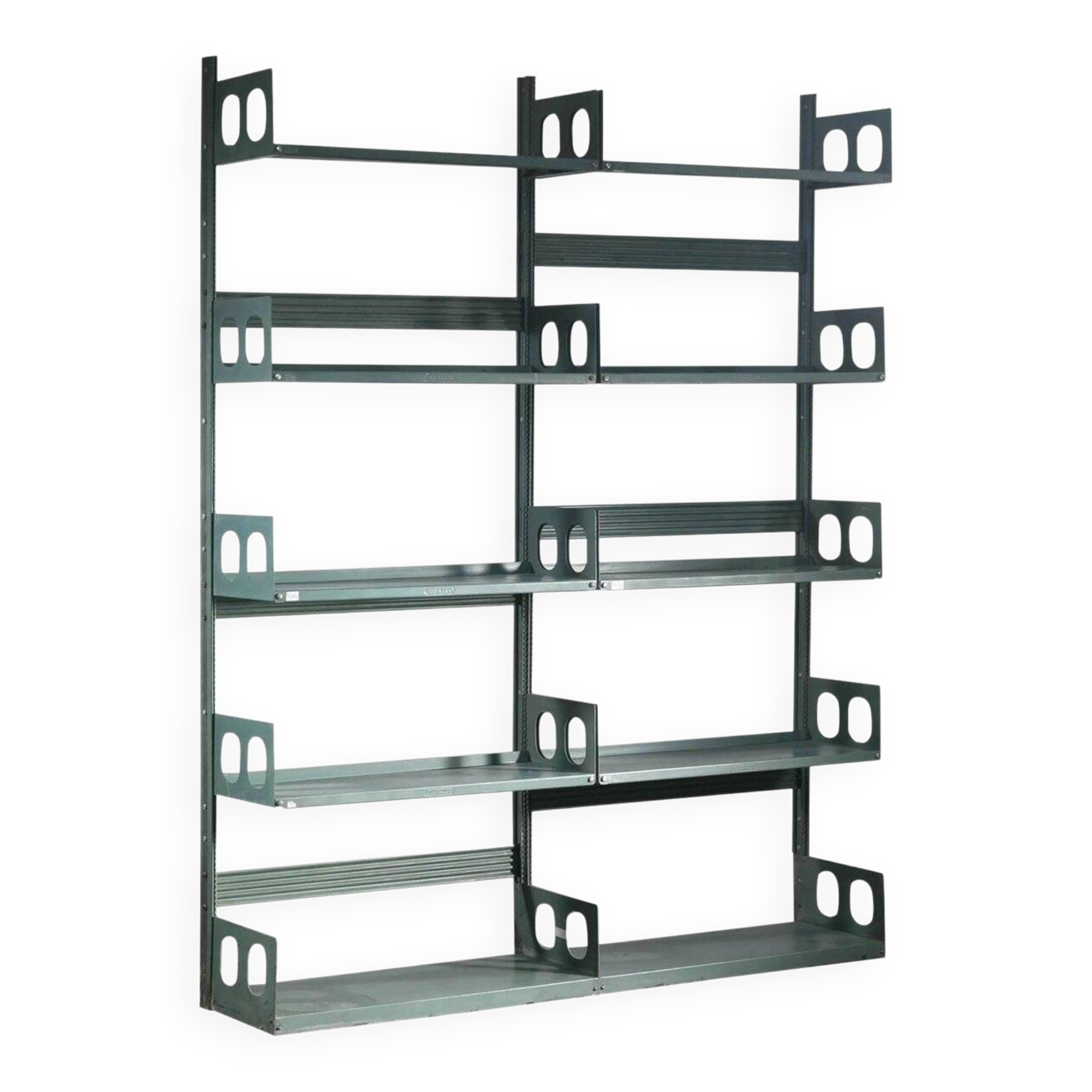Painted Meta Triennale Bookcase attributed to Lips Vago, Italy, 1954