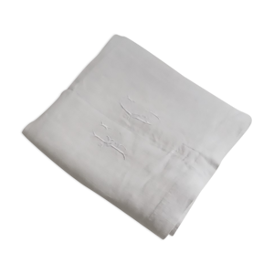 drap lin monogramme brodé