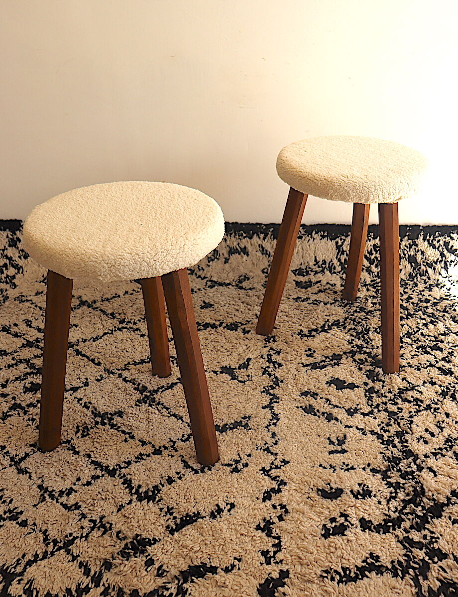 Paire de tabourets de bergers