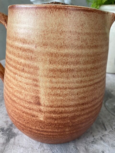 Sandstone pitcher with ice compartment
