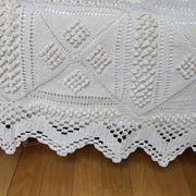 Couvre lit 2 personnes crochet fait main