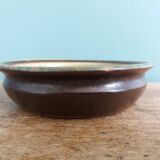 Stoneware bowl signed Fontgombault