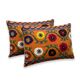 Set of 2 vintage embroidered cushion covers 51x66 cm
