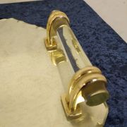Plateau Art Déco biseauté vintage St Gobain