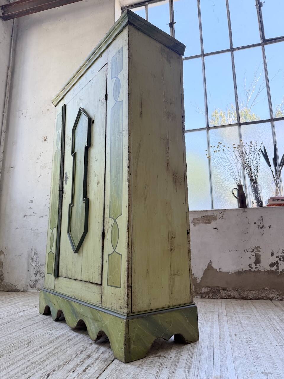 Armoire polychrome alsacienne 1800