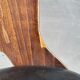 Chaise Dove • Baumann • Simili noir