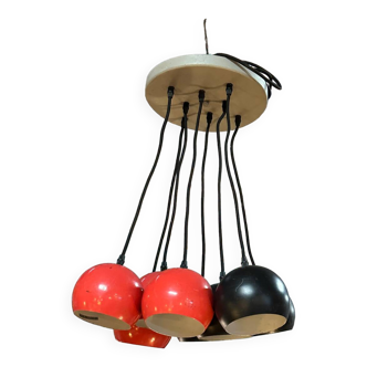 Two-tone eyeball chandelier