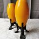 Pair of yellow vases "mickaël powolny and loetz"