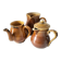 Trio de pichets en grès dont Poterie de Vendeuvre – charme bistrot