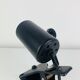3 clip-on spotlights, black metal, 1960s, vintage