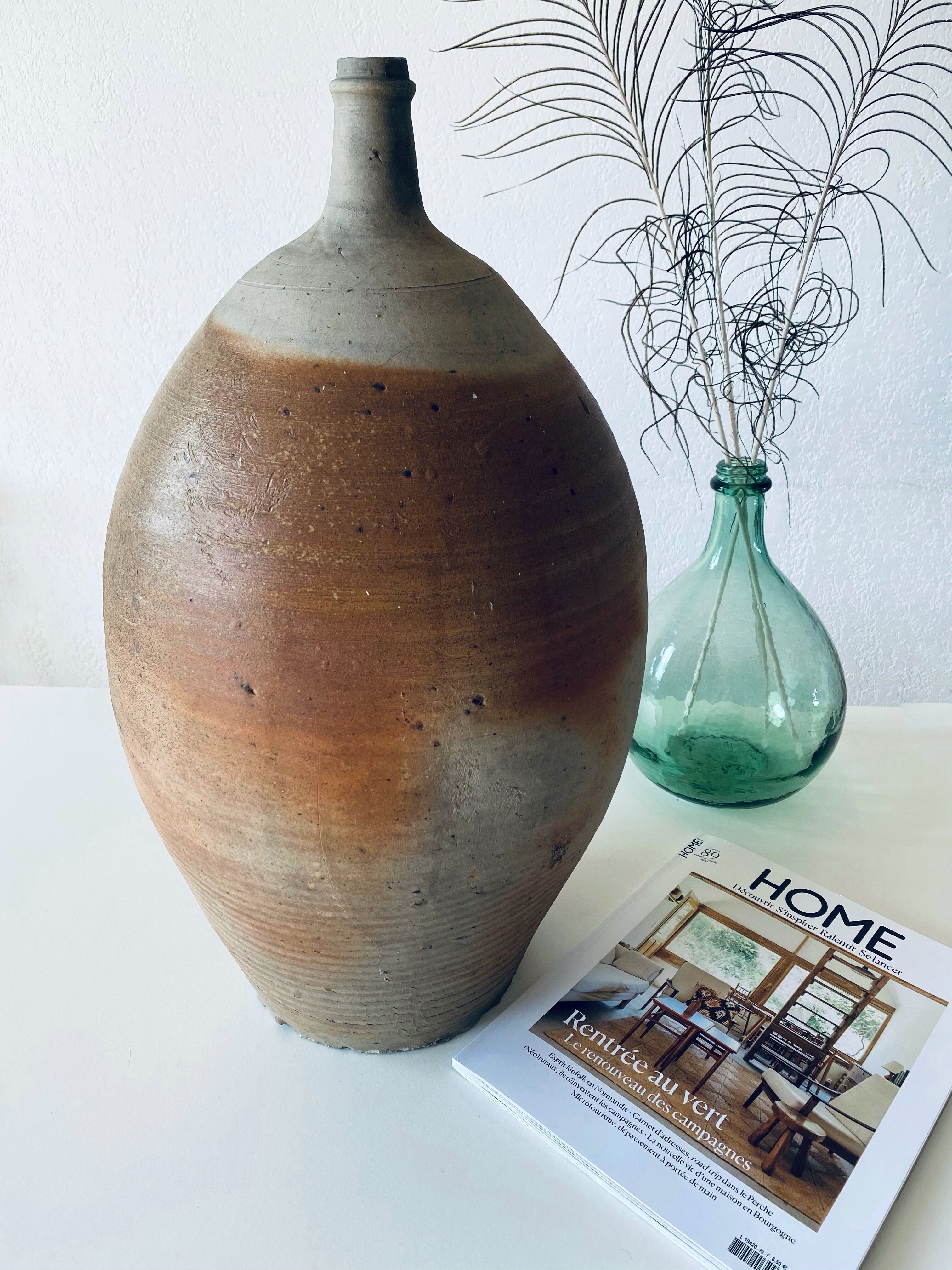 Very large old sandstone jar
