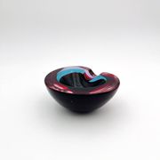 Sommerso Flavio Poli Murano 1960 Ashtray Bowl