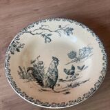 Gien porcelain soup plate