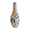 Vase céramique italienne décor blason et fruits