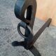 Pair of modernist andirons from the 1930s/40s