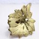Brass floral candle holder